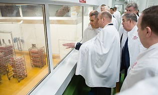 Торжественное открытие производственного комплекса «АГРОСИЛА «Челны-МПК». Принимает участие Президент Республики Татарстан Р.Н. Минниханов. 